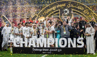 Shabab Al Ahli lifted the Challenge Sheild trophy